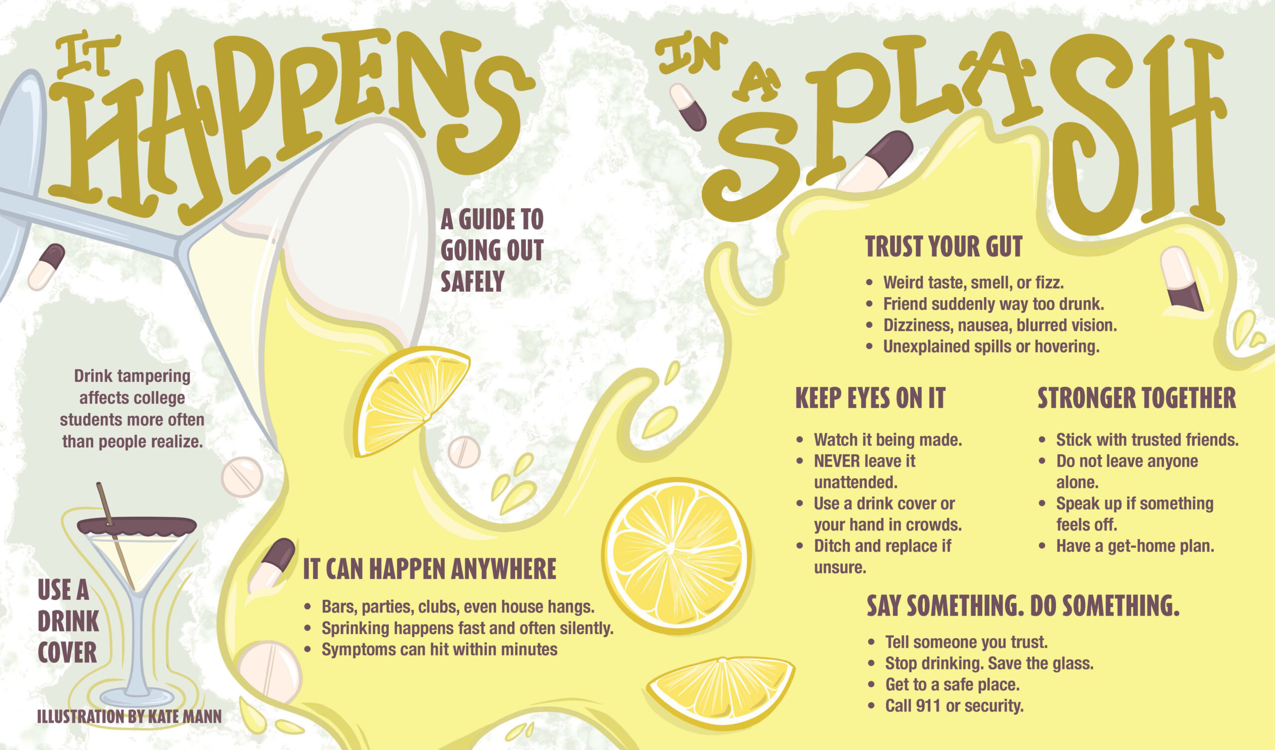 It Happens In A Splash : A Guide to Going out Safely